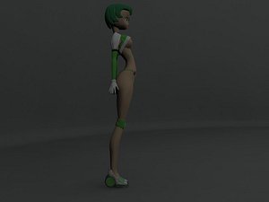 3d model manga girl