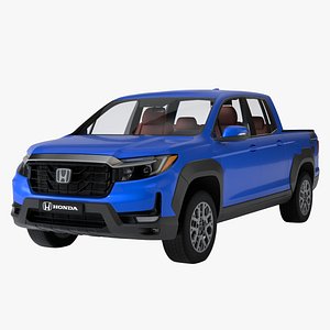 Honda Ridgeline 3D Model High Poly Realistic Pickup Truck