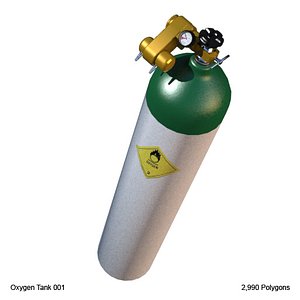 3d oxygen tank