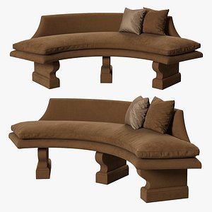 3D Saladino Curved Bench