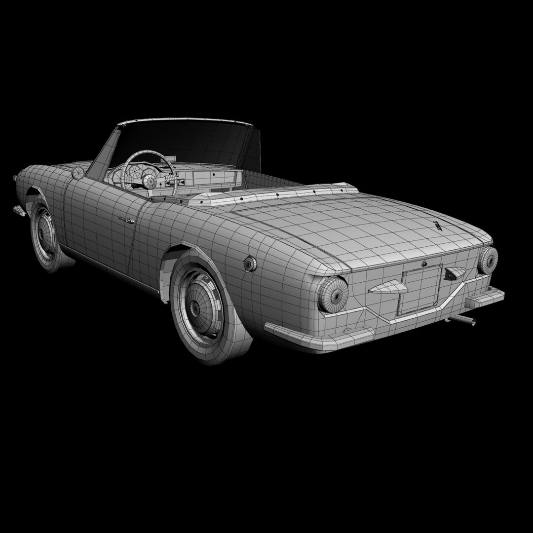 1965 Osi 1200 Cabrio Model TurboSquid 1290797
