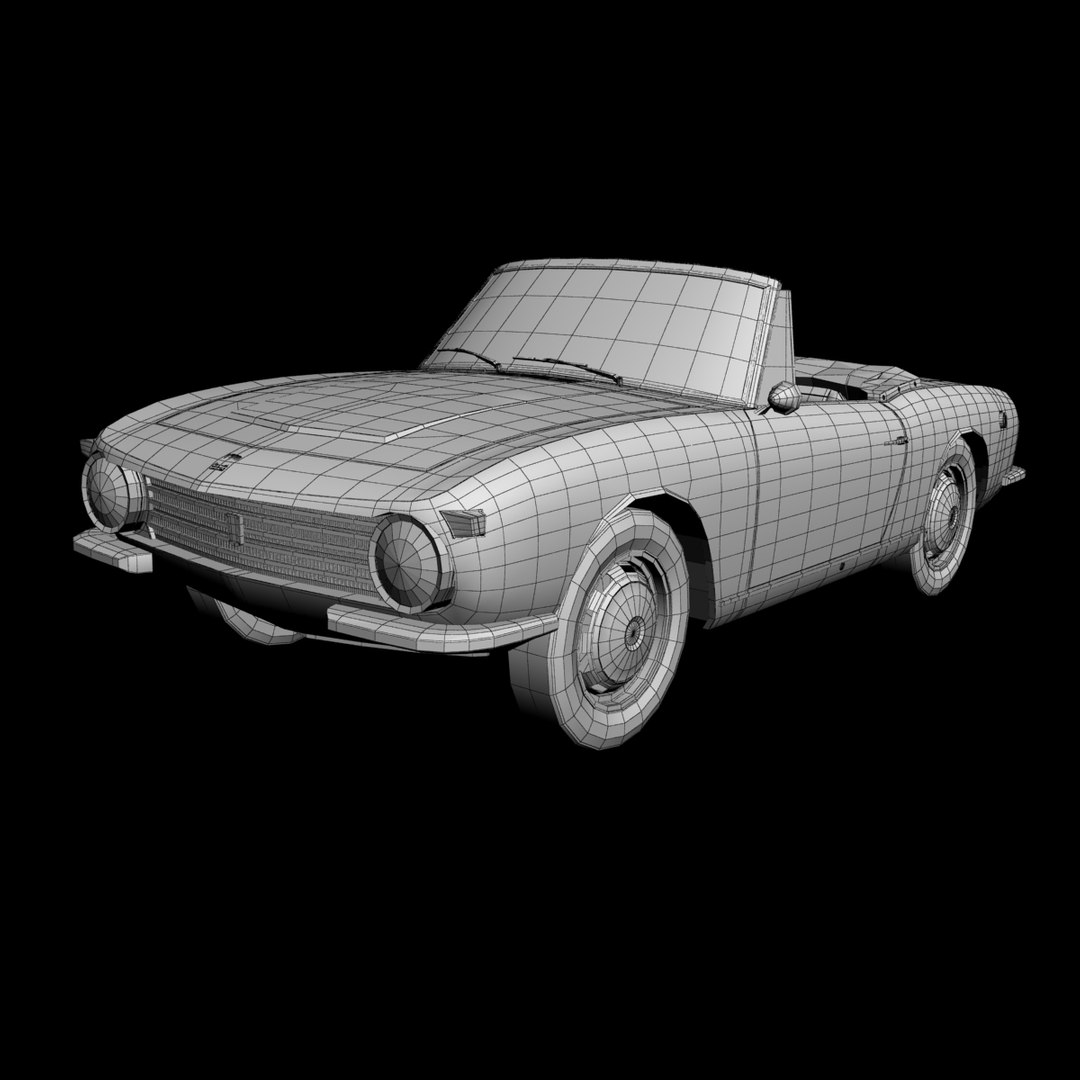 1965 Osi 1200 Cabrio Model TurboSquid 1290797