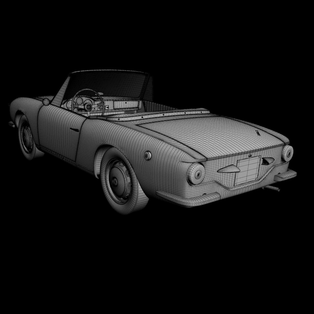 1965 Osi 1200 Cabrio Model TurboSquid 1290797