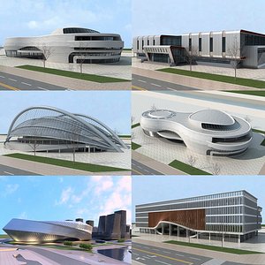3D Modern Building Collection 21