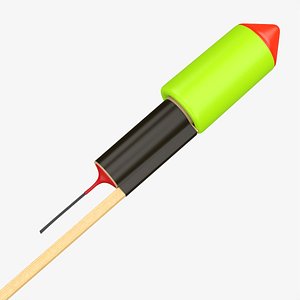 Fireworks rocket 03 3D model