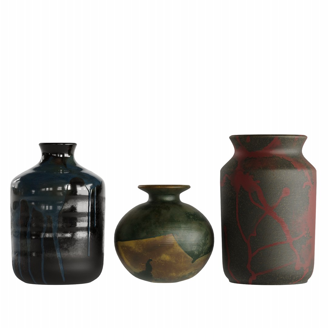 Ceramic Studio Pottery Vases by Elmar  Elke Kubicek 3D https://p.turbosquid.com/ts-thumb/CU/m7ZPLM/Sr/03/png/1684722599/1920x1080/fit_q87/386c9d45653b025557eb9d87f02a4d8bd4b74fd3/03.jpg