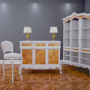 classical bar 3d model