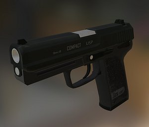 usp 45 cal pistol obj