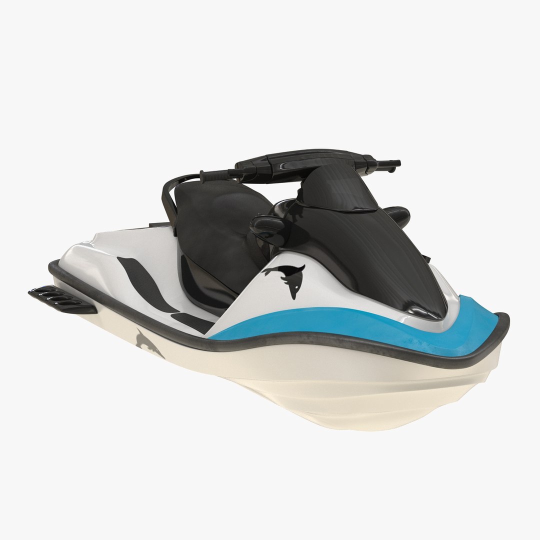 Jet Ski Generic Rigged 3D Model 3D model preview