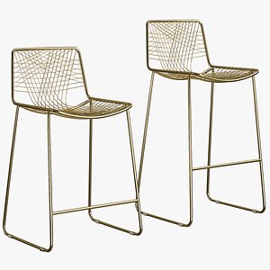 Bar Stool Alpha Brass