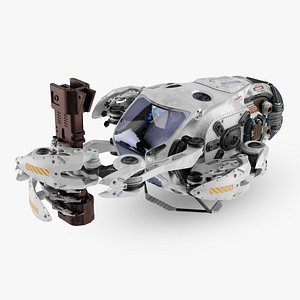 3D model Sci Fi Repair Spaceship