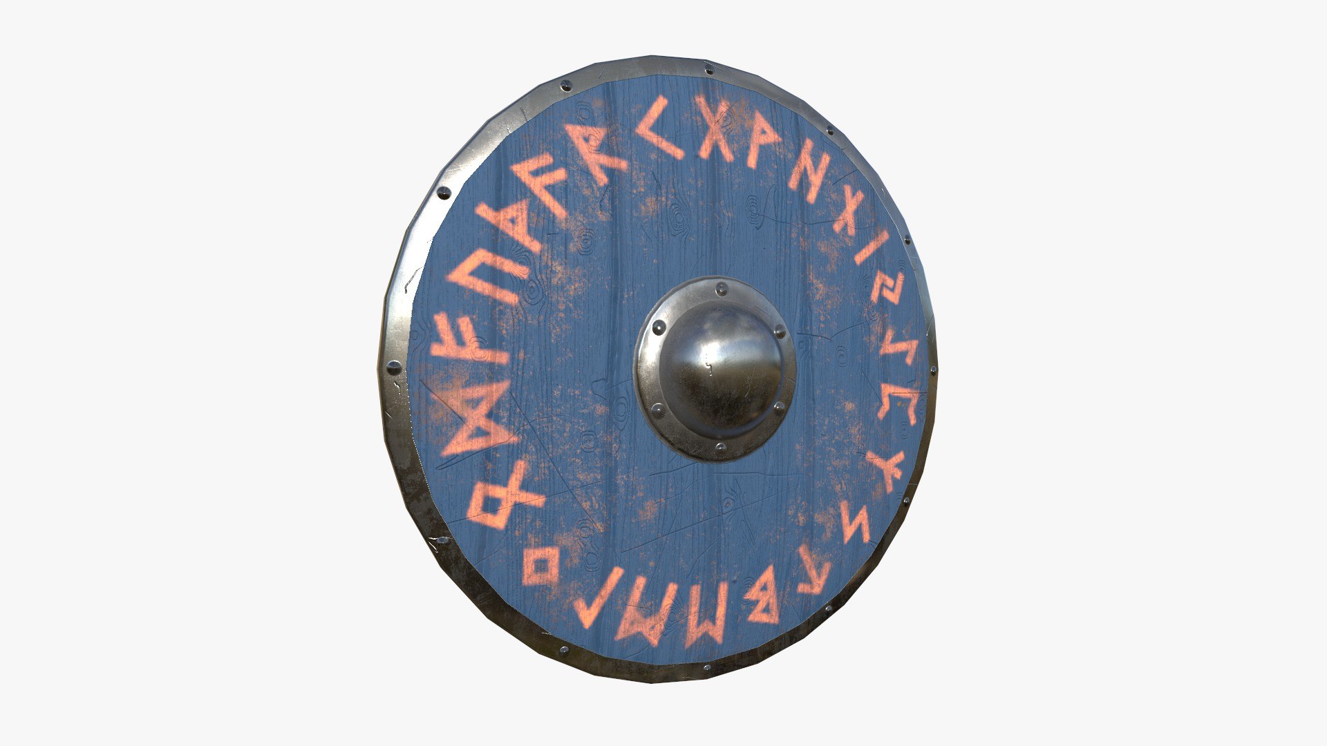 3D Viking Shield A17 Runes - Character Weapon Design - TurboSquid 2235278