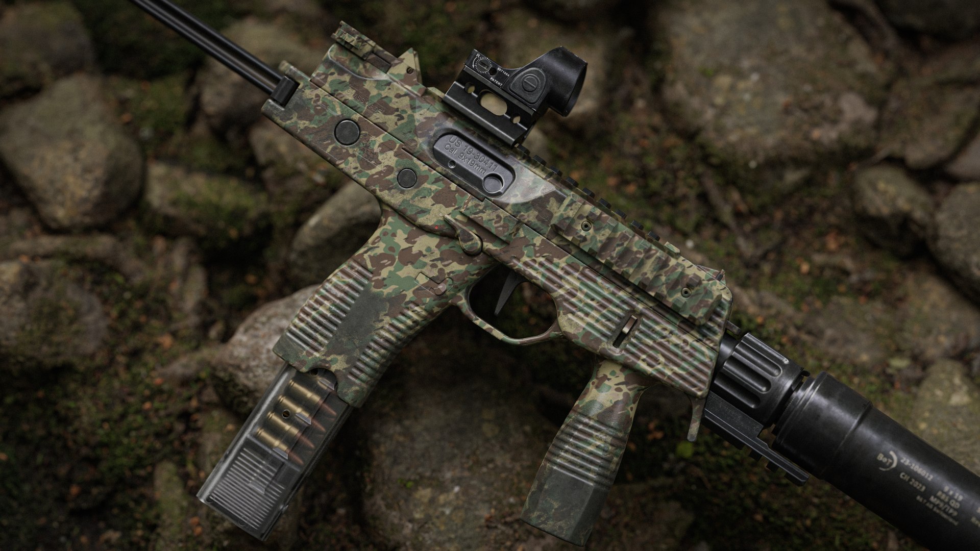 Game ready Mp9 with 3 Free camo 3D model https://p.turbosquid.com/ts-thumb/CV/4ZN5pQ/pE/21/jpg/1788260072/1920x1080/fit_q87/e430aa81136d2b8ec91e9506ffb18f9947375bb0/21.jpg