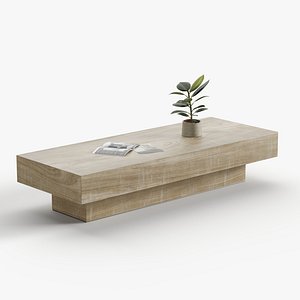 3D Block Coffee Table model