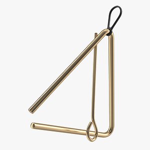 Bronze Musical Triangle 3D Model