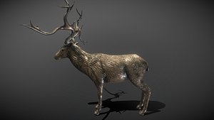 Deer Bronze Statue