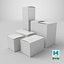 Conjunto de maquetas de cajas de papel 02