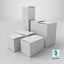 Conjunto de maquetas de cajas de papel 02
