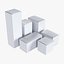 Conjunto de maquetas de cajas de papel 02
