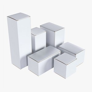 Paper boxes mockup set 02