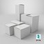 Conjunto de maquetas de cajas de papel 02