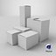 Conjunto de maquetas de cajas de papel 02