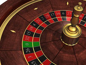 roulette wheel 3d obj