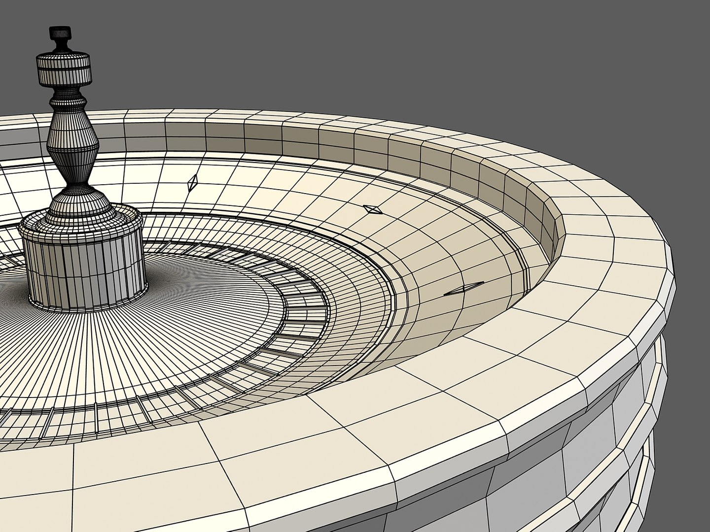 roulette wheel 3d obj