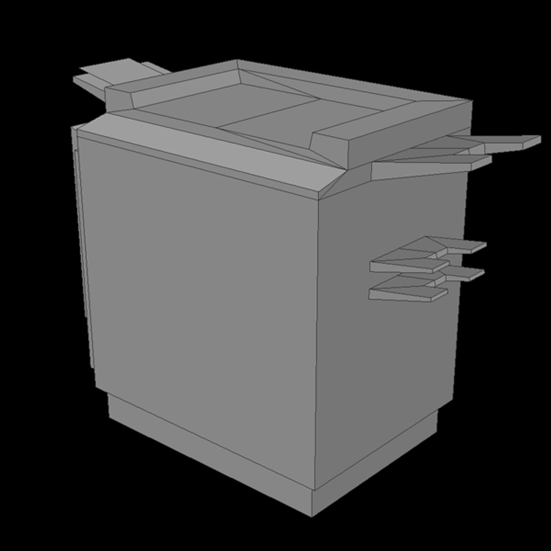 3d Copier Office Peripheral Model