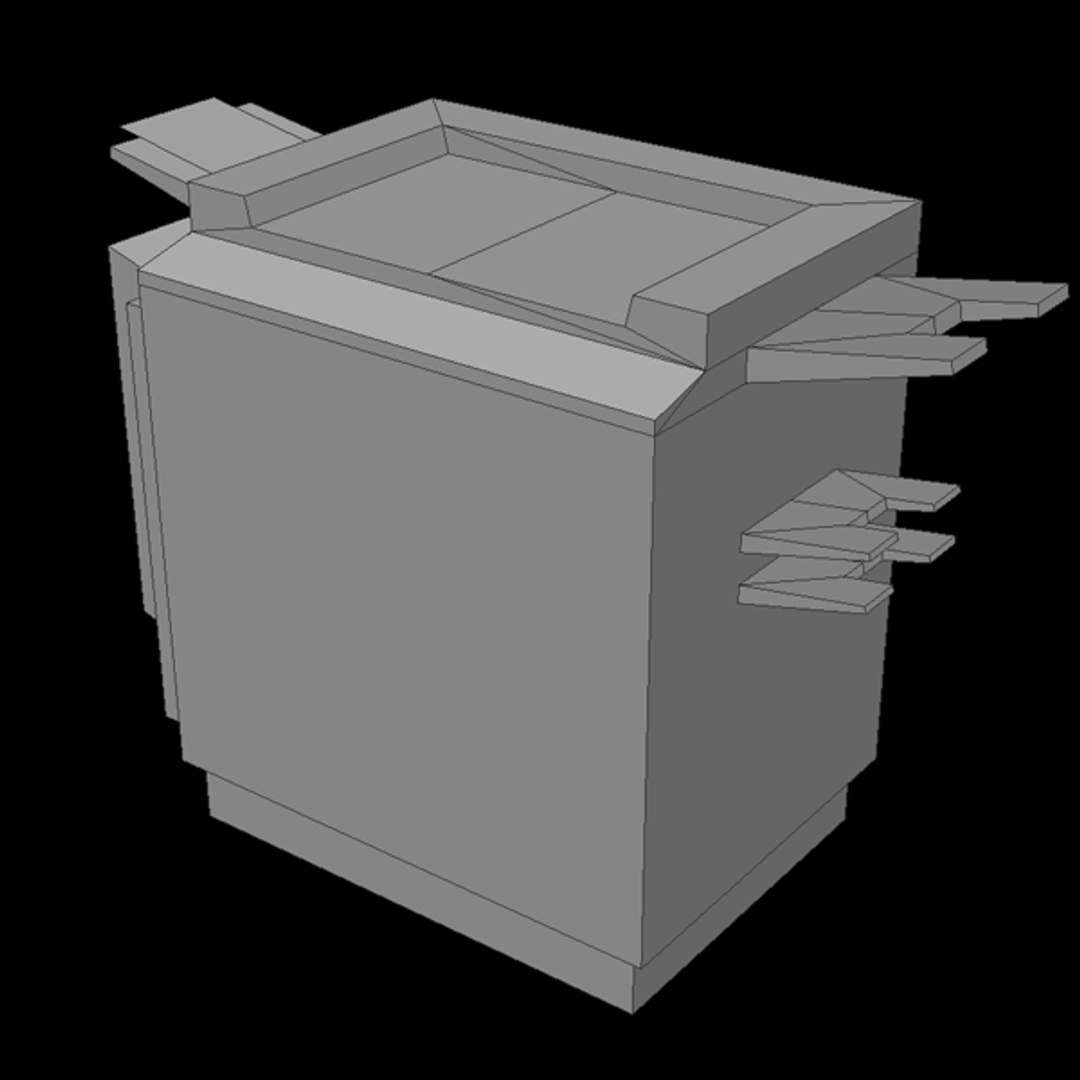 3d Copier Office Peripheral Model