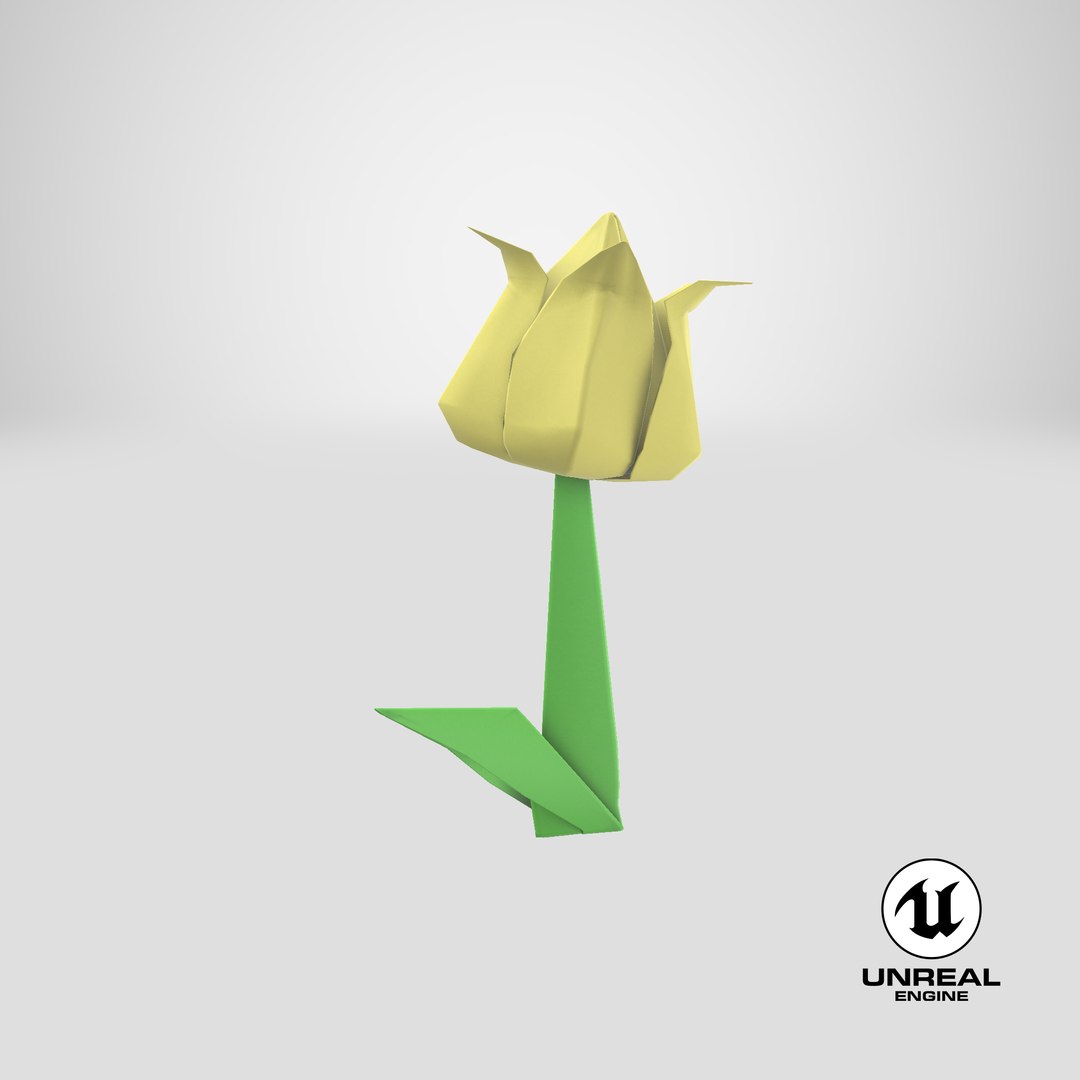 origami flower yellow tulip 3D https://p.turbosquid.com/ts-thumb/CV/I3y6JX/teCTAY7p/stemcell_unreal_render/png/1578980367/1920x1080/fit_q87/5f69d2027983c5bca039feecc7c03c98a194fcd7/stemcell_unreal_render.jpg