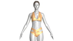 3D Girls Bikini-Summer Print model