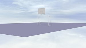 3D basketball indoor football model