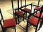Dining table and chairs - Wrought iron/Glass