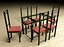 Dining table and chairs - Wrought iron/Glass