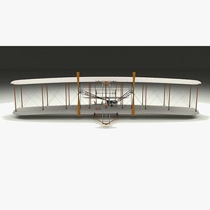 rigged 1903 wright flyer 3d obj