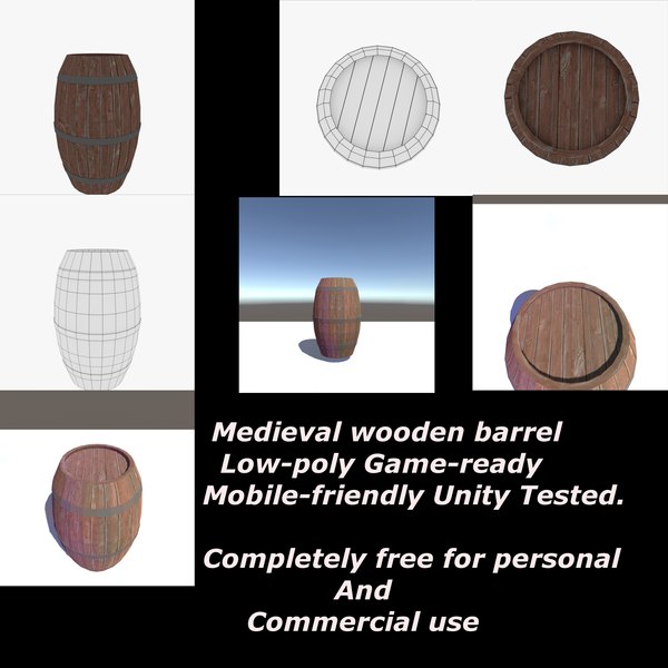 Modèle 3D De Tonneau De Bois Gratuit - TurboSquid 1243987