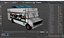 Solar Roof Snack Truck with Interior White Rigged for Cinema 4D