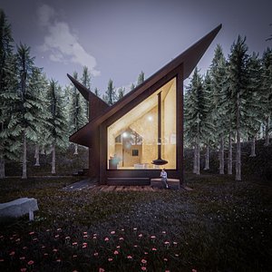 forest house 3D model