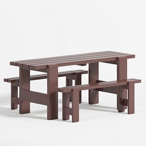 Hay garden table and chair 2