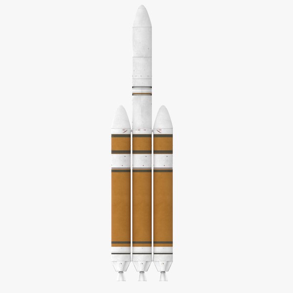 delta iv heavy rocket 3d model