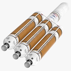 delta iv heavy rocket 3d model