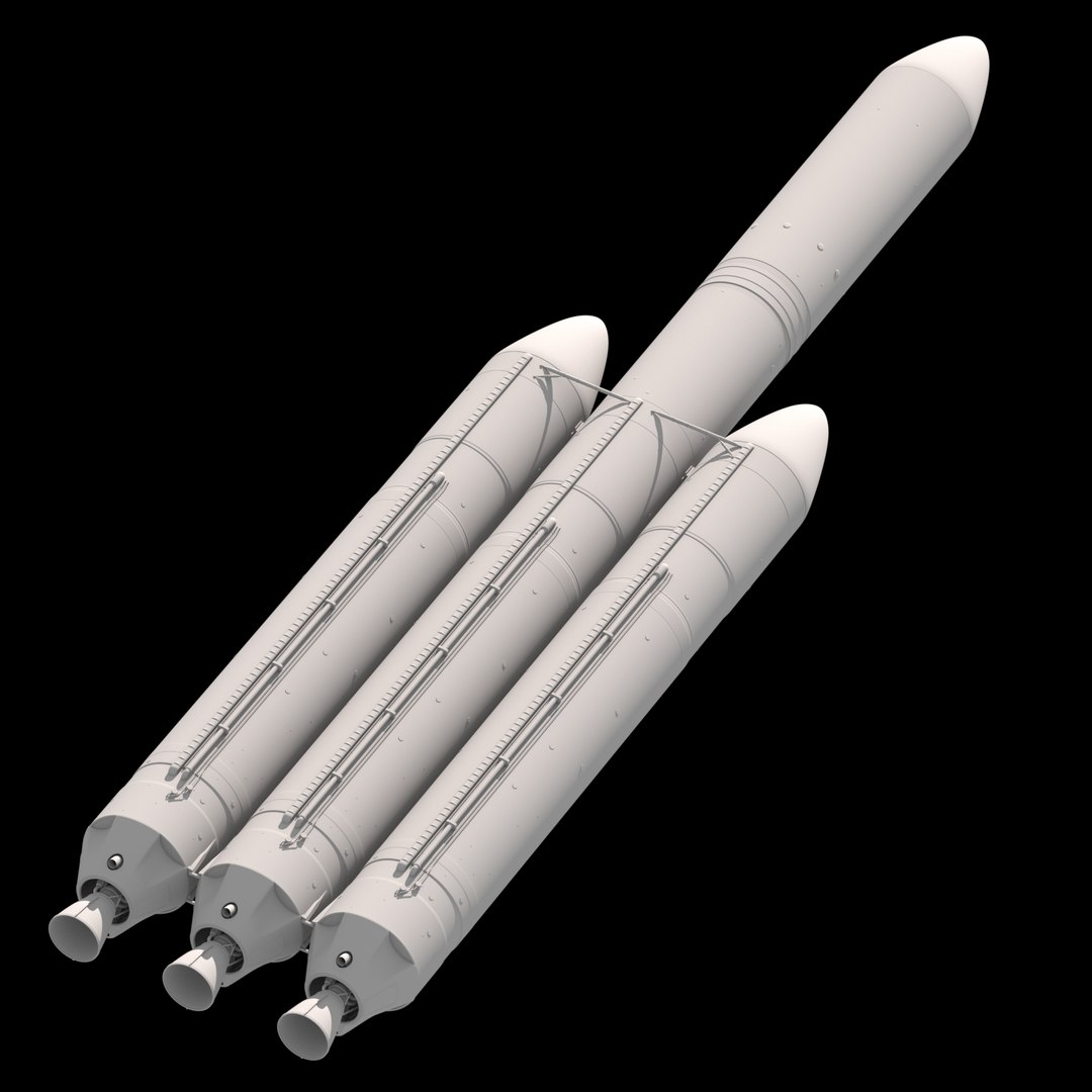 Delta Iv Heavy Rocket 3d Model