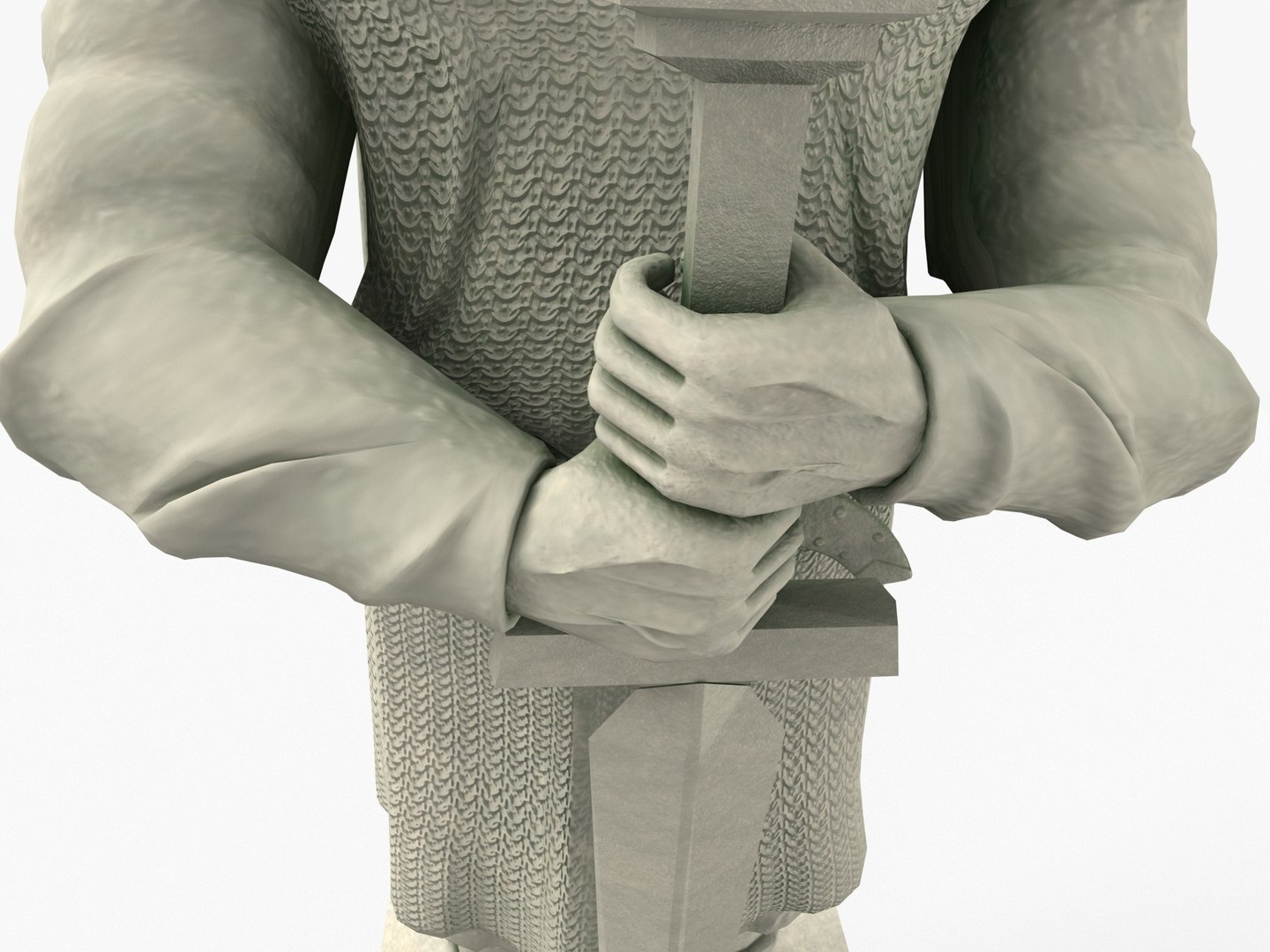 Medieval Knight Statue Model - TurboSquid 2045516