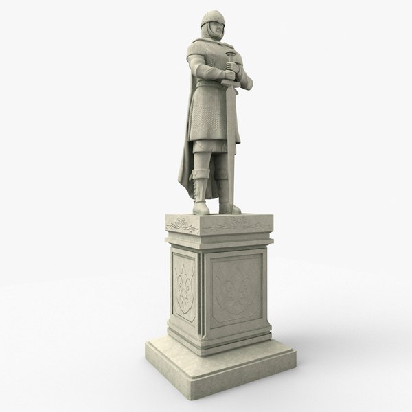 modelo 3d Medieval knight statue - TurboSquid 2045516