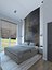 Spacious bedroom with wardrobe
