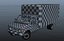 3D Industrial van box truck PBR model