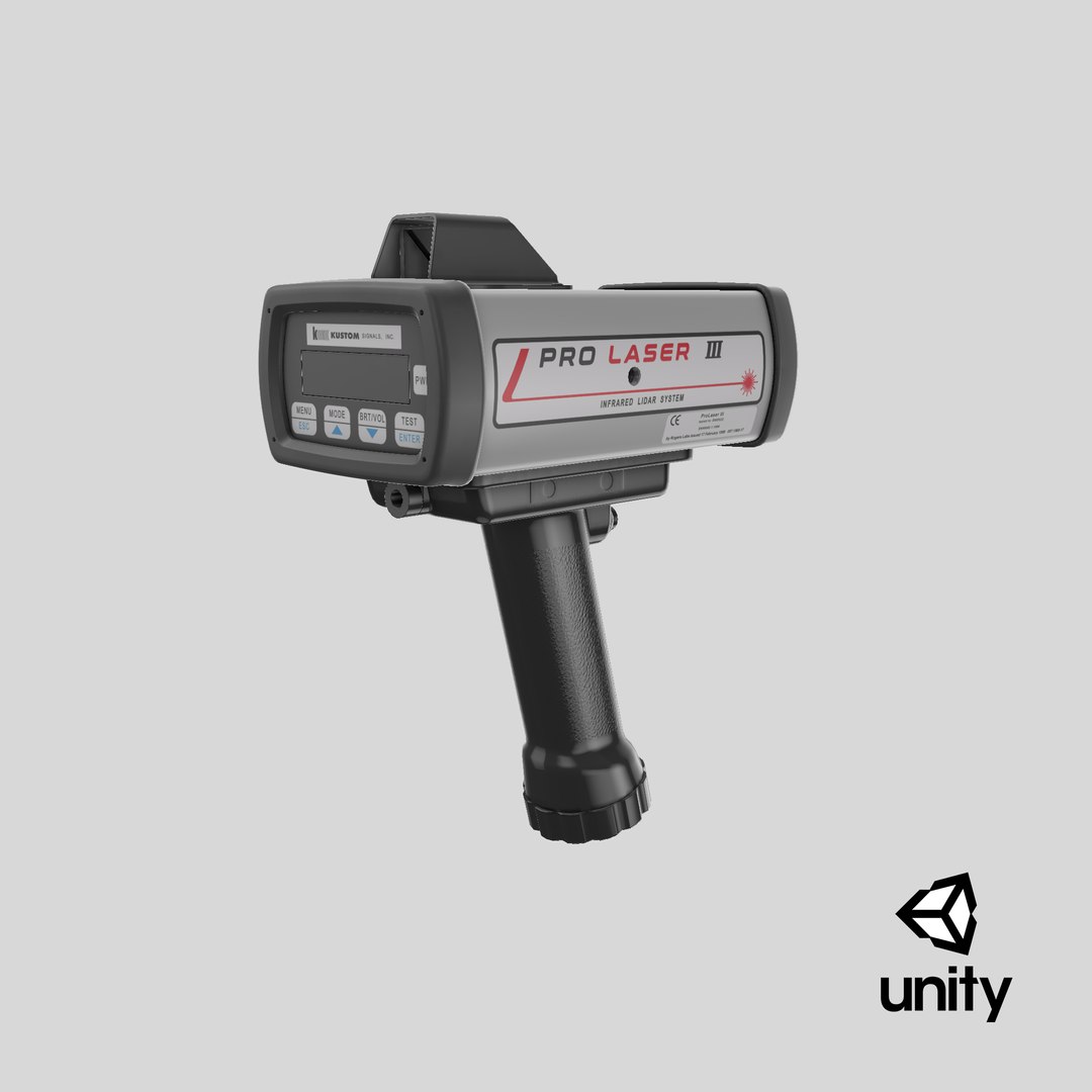 3D kustom prolaser iii lidar TurboSquid 1611721