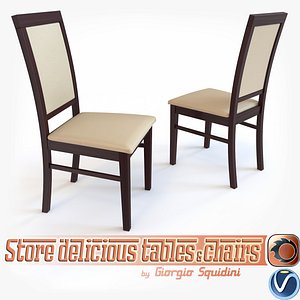 3d model chair halmar