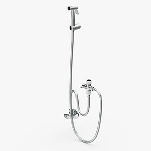Wall-Mounted Black Handheld Bidet Sprayer